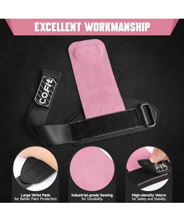 Cofit Wrist Straps for Weightlifting | Workout Wrist Bandages | Durable Double-Layer Oxford Leather | Enhanced Grip & Protection | Pink - Buy Online on GoSupps.com