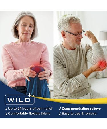 Large Knee Pain Relief Patch | Maximum Strength | Fast Acting & Long Lasting | Arthritis Relief for Lower Back, Joints & Neck | Heat Patches for Pain Management - 12 Patches - Buy Online on GoSupps.com