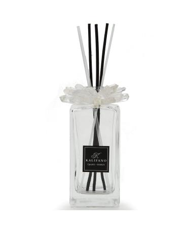 KALIFANO Luxury Quartz Crystal Diffuser Bottle with Selenite Reeds - Gemstone Fragrance/Aroma Vaporizer with Healing Effects (Essential Oils Not Included)
