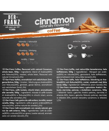Buy Der-Franz Cinnamon Flavored Coffee - 3 x 500g Arabica & Robusta Beans | International Shipping - Buy Online on GoSupps.com