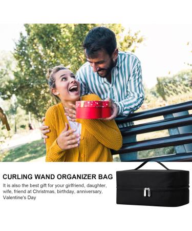 Blow Dryer Bag | Thick Waterproof Blow Dryer Curling Wand Organizer Bag Double Zippers Portable Hair Travel Bag Organizer for Travel Business Trips - Buy Online on GoSupps.com