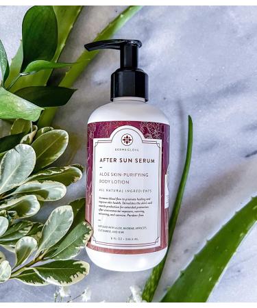 After Sun Body Serum - All Natural Aloe Vera & Baobab - Sunburn Relief Healing & Moisturizing - 8 oz - International Shipping Available - Buy Online on GoSupps.com