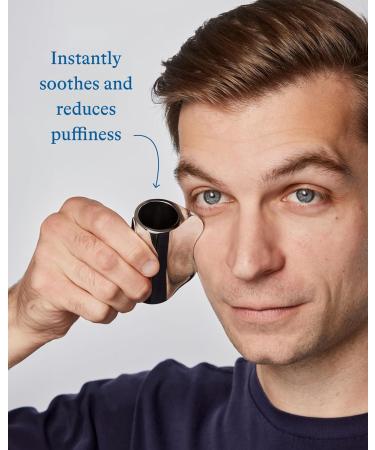 Harry's Cooling Eye Kit for Men - Gua Sha Depuffing Facial Massage Tool and 2 Cooling Eye Sticks 2 Sticks - Buy Online on GoSupps.com