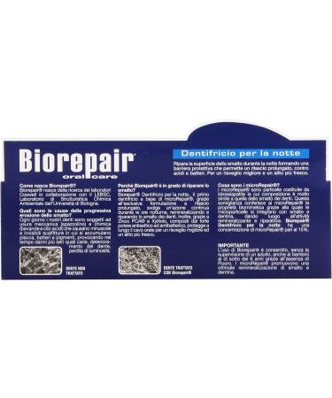 Biorepair Intensive Night Repair Toothpaste with microRepair 2.5oz Tube (Pack of 2) - Italian Import - Buy Online on GoSupps.com