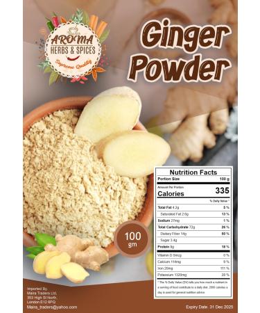 Ginger Powder | 100gm | Premium quality | 100% All-Natural | Gently Dried and Ground | No additives | Authentic