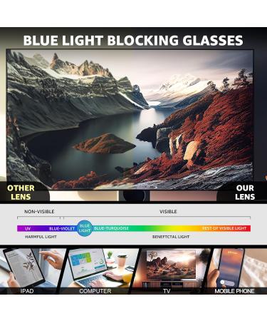 Retro Oval Fashion Glasses for Women - Y2K Style Fake Clear Blue Light Blocking | IF13140-04 - Buy Online on GoSupps.com