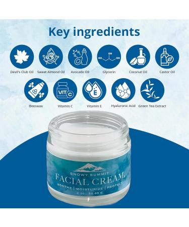 Devil's Club Facial Cream | Luxurious Non-Greasy Moisturizer for Sensitive Skin | Alaskan Herbal Cream with Natural Oils & Shea Butter - Buy Online on GoSupps.com