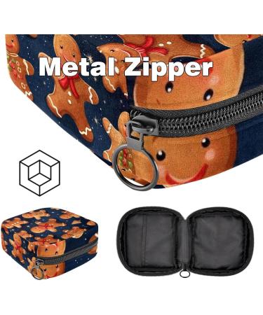 Large Capacity Menstrual Cup Pocket & Makeup Organizer | Christmas Snowman Pattern - Ideal for Travel | Women's Storage Bag (Pack of 1) - Buy Online on GoSupps.com