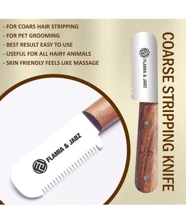 FLAMIA & JABZ Professional Stripping Knife  3 inch Stainless Steel Blade with Wooden Handle - Right Handed Tool 3 Piece Pack Natural wood - Buy Online on GoSupps.com