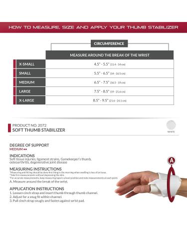 OTC Thumb Immobilizer - Soft Lightweight Duty for X-Small Right Hand Support - International Shipping Available - Buy Online on GoSupps.com