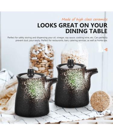 CALLARON Vinegar Jar Soy Sauce Pot Vinegar Pot Japanese Seasoning Liquid Seasoning Pot Condiment Jar Sushi Soy Sauce Jar - Buy Online on GoSupps.com