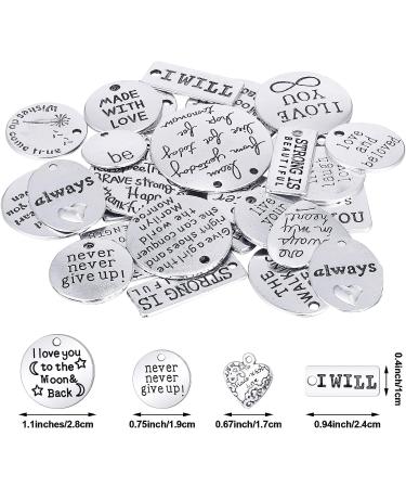 Hicarer 259 Pieces Inspirational Motivational Keychains Bulk - Open Jump Key Rings for DIY Necklaces & Bracelets - Buy Online on GoSupps.com