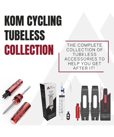 KOM Cycling Tubeless Tire Sealant for Bicycles - 500ml Fast Repair Sealant - Compatible with Sealant Injector - Tubeless Tire Repair Tool Included - Buy Online on GoSupps.com
