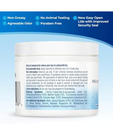 Natural Arthritis Pain Relief Cream - MSM Joint Cream for Stiffness and Immobility with Glucosamine Turmeric Menthol Crystal Camphor Oil Frankincense and Devil s Claw. 120g by Nutravite - Buy Online on GoSupps.com