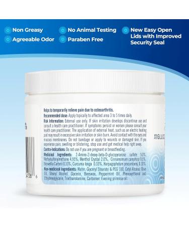 Natural Arthritis Pain Relief Cream - MSM Joint Cream for Stiffness and Immobility with Glucosamine Turmeric Menthol Crystal Camphor Oil Frankincense and Devil s Claw. 120g by Nutravite (Pack of 4) 120 g (Pack of 4) - Buy Online on GoSupps.com