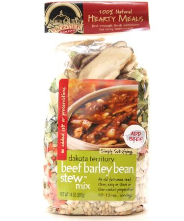 Frontier Dakota Territory Beef Barley Bean Stew, 14 Oz (Pack of 8)