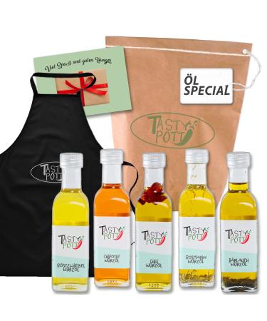 Tasty Pott Special Oil I Roasted Onion Seasoning Oil + Wild Garlic Seasoning Oil + Chilli Seasoning Oil + Rosemary Seasoning Oil + Seasoning Oil