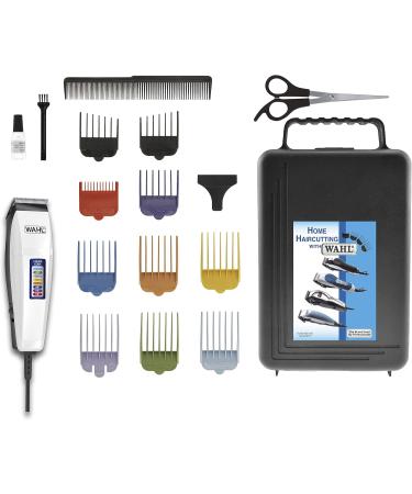 WAHL 17 Piece Colour Pro Haircut Kit - Black/White Hair Cutting Set for Home Use - International Shipping Available - Buy Online on GoSupps.com