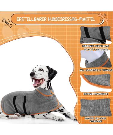 Jostift Dog Bathrobe & Towel | Extra Absorbent Microfiber Bathing Coat for Dogs | Fast Drying Adjustable Straps for All Sizes - Buy Online on GoSupps.com
