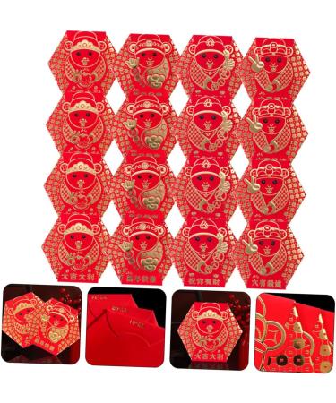 Ciieeo 80 Pcs God of Wealth Red Envelope Red Envelopes Hongbao Wrap Bags New Year Money Packet New Year Money Envelopes Money Pocket Red Luck Money Bag Hongbao Envelopes Paper Rabbit Fold - Buy Online on GoSupps.com