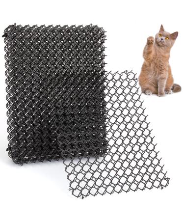 One Sight 12 Pcs Cat Scat Mat, 16 X 12.5 Inch Durable Cat Spike Mat, Cat Deterrent Indoor, Cat Repellent Outdoor, Scat Mat with 0.5 inch Spikes, Anti Digging for Dogs, 16ft Coverage