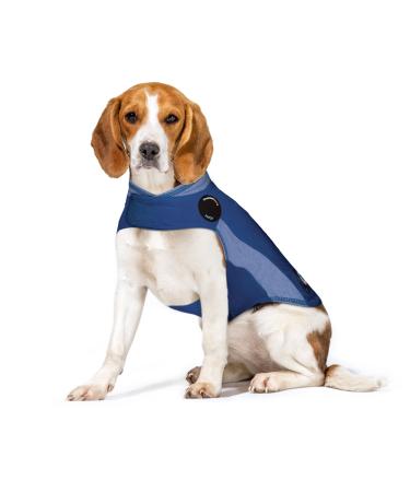 ThunderShirt for Dogs - Dog Anxiety Vest Poloshirt Medium (26 - 40 lb) Blau