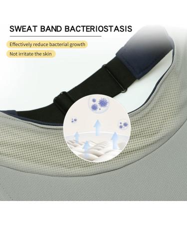 SAITAG Visor Cap - Adjustable Unisex Sunshield Flexible & Foldable Fashion Sun Visor for Golf Tennis Cycling & Fishing - S-L Sapphire - Buy Online on GoSupps.com