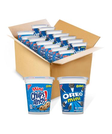 OREO Mini Cookies CHIPS AHOY! Mini Cookies RITZ Bits Crackers Teddy Grahams Honey Nutter Butter Bites & Mini Nilla Wafers Go-Cup Variety Pack 14 Go-Cups (assortment may vary)