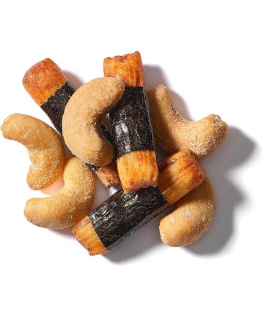 Yupik Sushi Mix with Cashews 142 g Crunchy Savory Snack Rice Crackers Dried Seaweed Sushi Flavored Nuts Shichimi Togarashi Spices Unique Asian-Inspired Snack Party Snacks - Buy Online on GoSupps.com