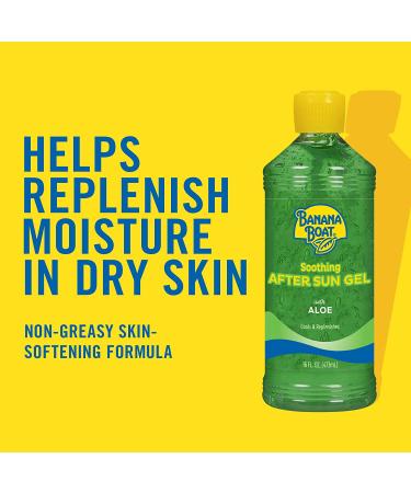 Banana Boat Soothing After Sun Gel with Aloe Vera 16oz Twin Pack - Hydrating Aftersun Care - Buy Online on GoSupps.com