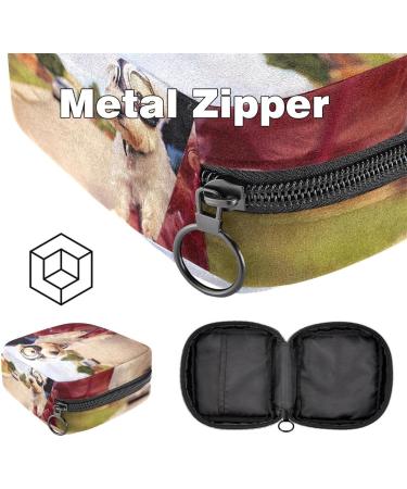 Portable Menstrual Cup Bag for Women | Terrier on Car Design | Zipper Storage for Teen Girls - Buy Online on GoSupps.com