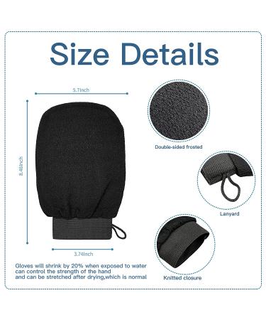 Korean Exfoliating Glove 3pc Set - Body Exfoliator for Dead Skin Removal - Best Skincare Kit for Women & Men - Buy Online on GoSupps.com