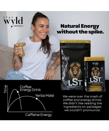 Stay Wyld Organics - Canadian Mushroom Blend Iced Mix Lion s Mane X Yerba Mat Citrus Energy Infusion for Focus and Vitality Sugar-Free Drink Instant Tea Packet 20 Sachets - Buy Online on GoSupps.com