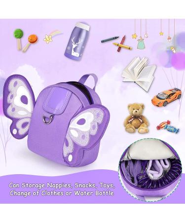 Accmor Toddler Harness Backpack Leash - Cute Butterfly Kid Backpack with Anti Lost Wrist Link - Purple Oval - Buy Online on GoSupps.com