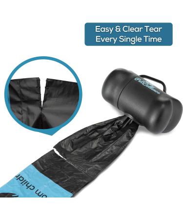 PetCellence Biodegradable Dog Poo Bags - 330 Poop Bags / 22 Rolls - Cornstarch Blend Extra Thick & Strong 100% Leak Proof with Poo Bag Dispenser Black 330 count (Pack of 1) - Buy Online on GoSupps.com