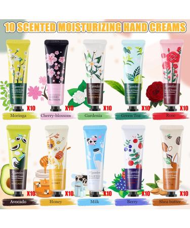 100 Pcs Bulk Hand Cream Gift Set - Plant Fruits Fragrance Hand Lotion for Women & Men | Ideal Bridesmaid & Christmas Stocking Stuffers | Mini Body Moisturizer for Dry Cracked Hands - Buy Online on GoSupps.com