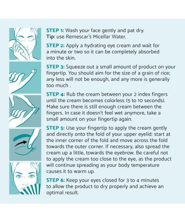 Remescar Sagging Eyelids 8ml - Instant Treatment Drooping Eyelids Cream - Instant Upper Eye Lift Effect In 1 Application - Clinically Proven Anti Aging Eye Cream - 180 Applications - Buy Online on GoSupps.com