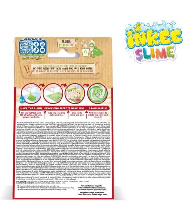 Inke Bath Slime Dino Set - 10x100g Neon Green Bathing Powder with Vitamin E & Cola Aroma - Gigantic Glibber Mucus Fun for Kids - Buy Online on GoSupps.com