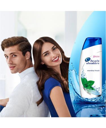 Head & Shoulders Menthol Fresh Anti-Dandruff Shampoo 280ml - Pack of 3 - Buy Online on GoSupps.com