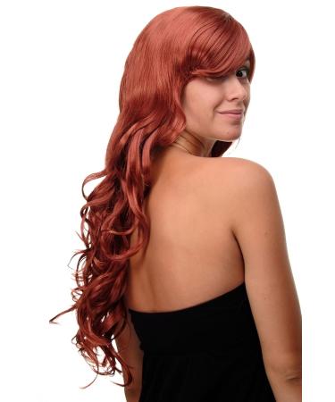 Buy WIG ME UP Long Curly Wavy Hair Wig with Bangs - Dark Copper Red 70cm - International Shipping Available - Buy Online on GoSupps.com