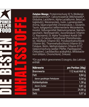 Powerstar Super Hi Pro 128 | Premium Multi-Component Protein Powder Mango Lassi | 80% Protein | Muscle Building Protein Shake (5x1000g) - International Shipping Available - Buy Online on GoSupps.com