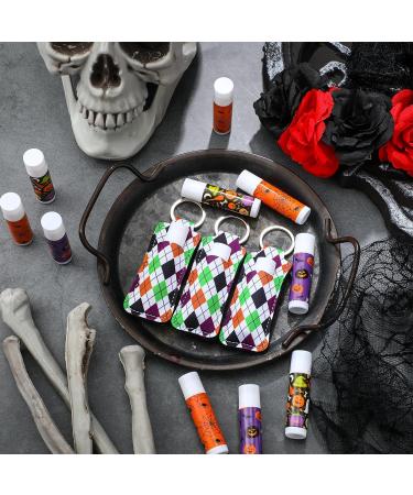 36 Pack Halloween Lip Balm & Keychain Set - Ghost Spiderweb Skull & Bat Lip Moisturizers for Party Favors & Basket Stuffers - Buy Online on GoSupps.com