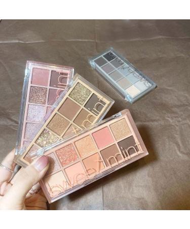 10 Colors Bright Glitter Eyeshadow Palette Natural High Pigmented Shimmer Makeup Colorful Vibrant Make Up Pallets Kit Sillervan 02# - Buy Online on GoSupps.com