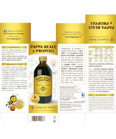  Dr Giorgini Dr. Giorgini Royal Jelly and Propolis - 200 ml - Buy Online on GoSupps.com