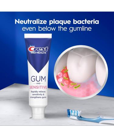 Crest Sensitive and Gum Toothpaste 4.8 oz (3 Pack) Relieves Sensitivity Strengthens Gums Anticavity Clinically Proven Antibacterial Toothpaste - Buy Online on GoSupps.com