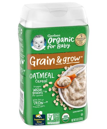 Gerber Baby Cereal 1st Foods Single-Grain Oatmeal 8oz - Pack of 1 - Buy Online on GoSupps.com