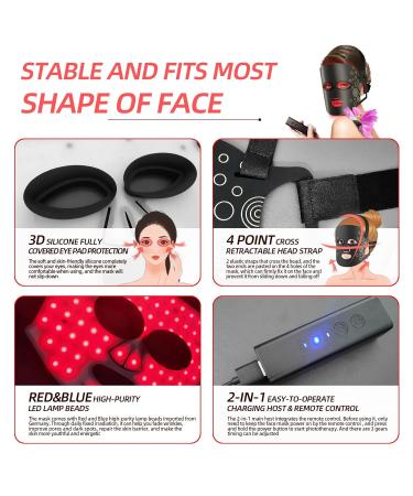 Red Light Therapy Mask - FSA/HSA Eligible LED Facial Skin Care for Acne & Wrinkles | Shop Now - Buy Online on GoSupps.com