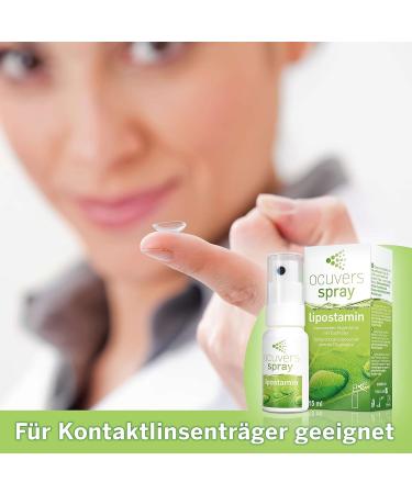 Ocuvers Lipostamin Eye Spray 15ml - Unconserved Eye Relief for Red Eyes & Allergies - Alternative to Eye Drops - Buy Online on GoSupps.com