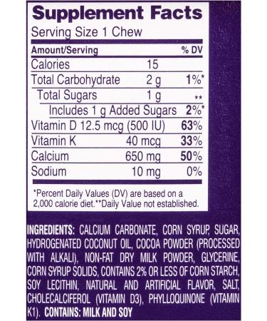 Viactiv Calcium + Vitamin D3 Milk Chocolate Soft Chews - 100 Count - Buy Online on GoSupps.com