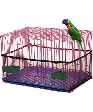 Bird Cage Seed Catcher Cover - Nylon Mesh, Dust-Proof & Breathable - L Black - Buy Online on GoSupps.com